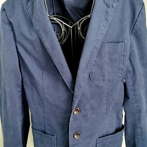 Men's Goodfellow & Co. Navy Blue Cotton Blazer Small